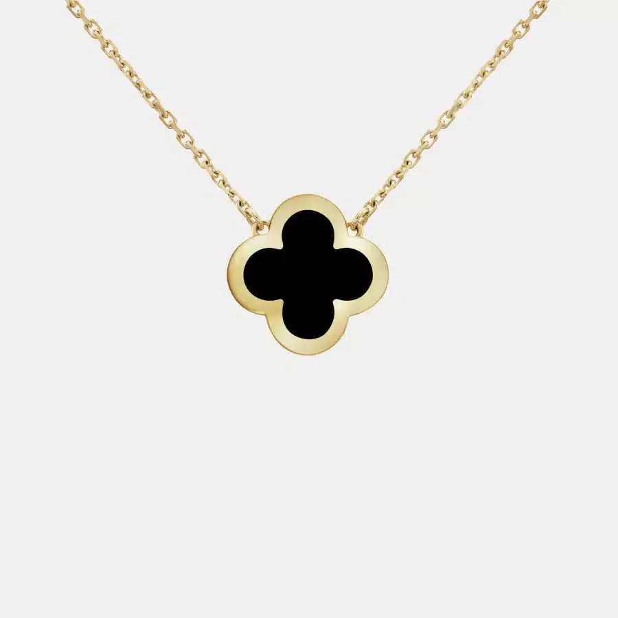Pendentif Pure Alhambra Van Cleef & Arpels en or jaune, onyx