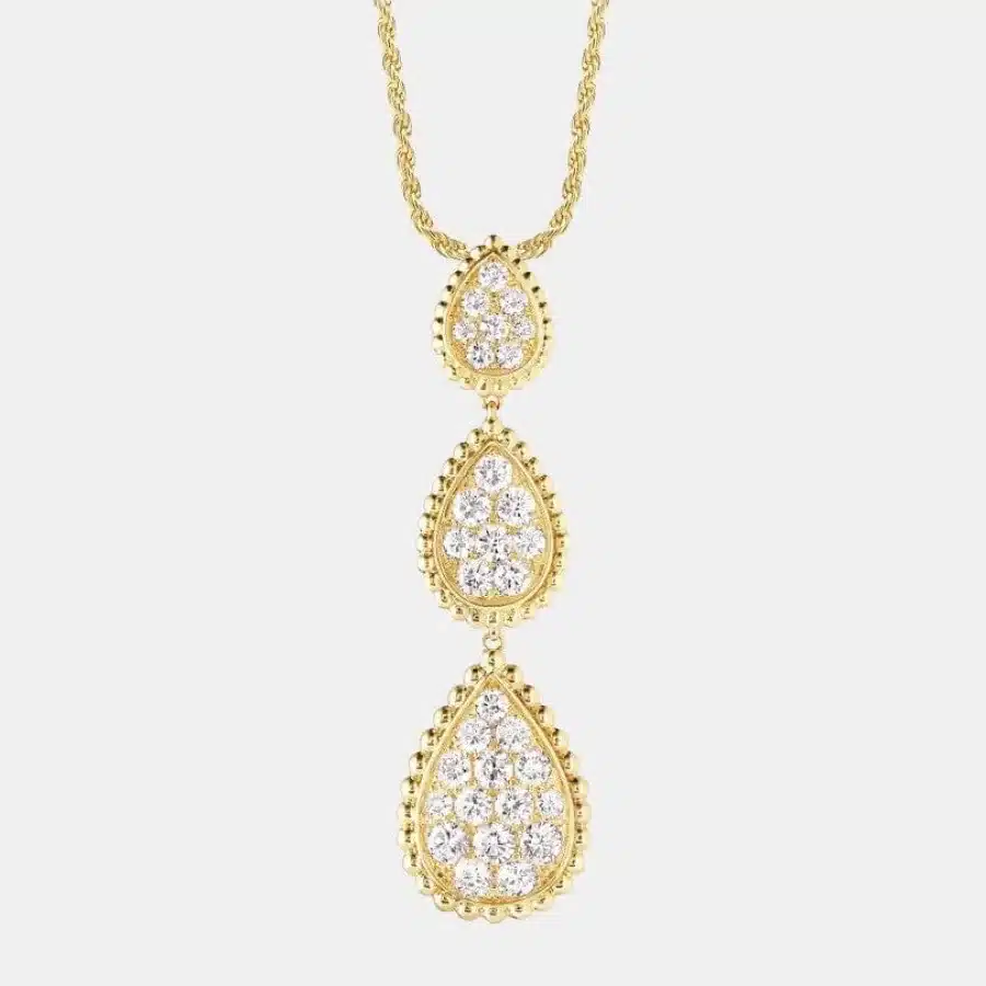 Pendentif Serpent Bohème Boucheron en or jaune, diamant 1.3ct, motif xs, s et m — photographie du modèle, cote d’occasion GOLDMARKET