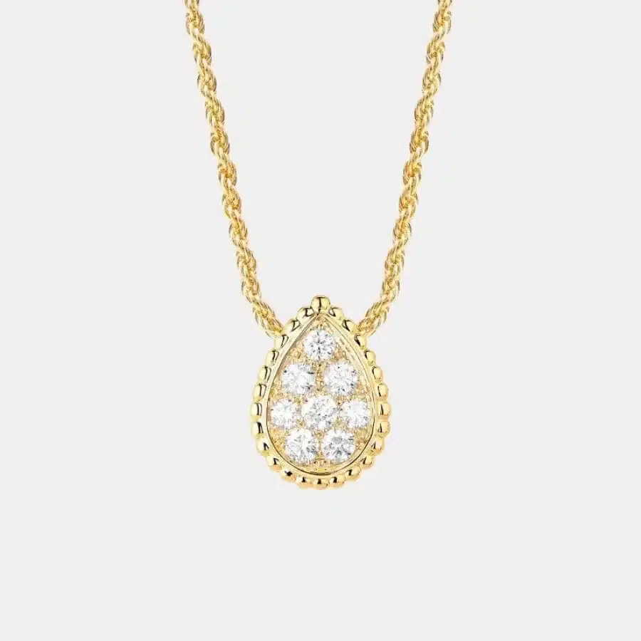 Pendentif Serpent Bohème Boucheron en or jaune, s motif diamant 0.32ct — photographie du modèle, cote d’occasion GOLDMARKET