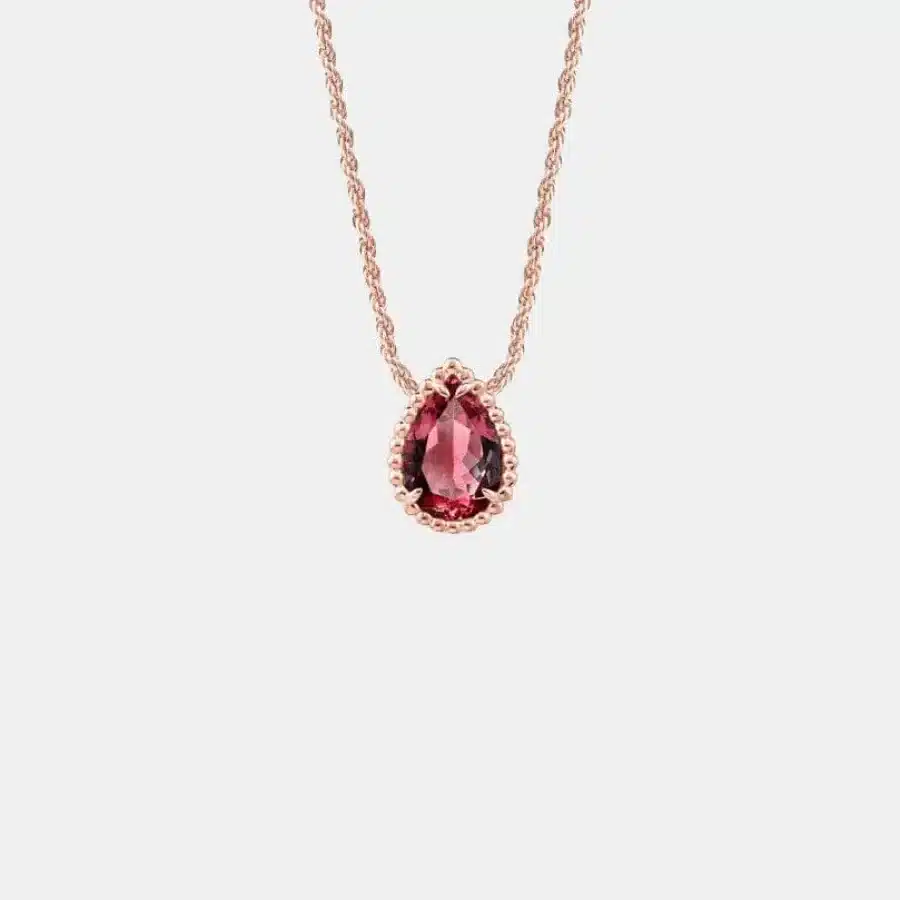 Pendentif Serpent Bohème Boucheron en or rose, s motif grenat 2.24ct — photographie du modèle, cote d’occasion GOLDMARKET