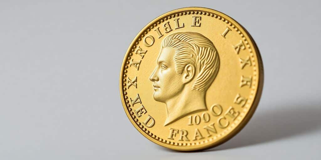Pièce de 100 francs Napoléon en parfait état.