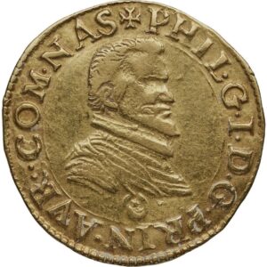 Avers Pistole - Philippe-Guillaume - - Principauté d'Orange
 (France - États) — pièce en or