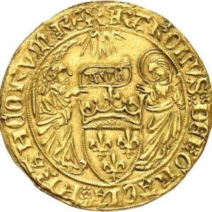 Avers Salut d'or - Charles VI - 1421 - France — pièce en or