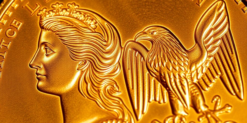 Une pièce d'or américaine Liberty Head ancienne.