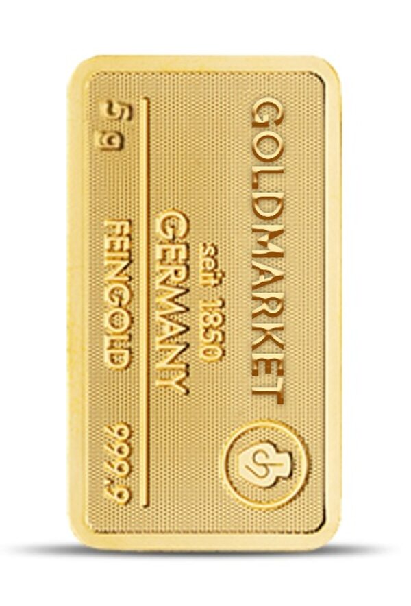 Lingot Or 5g - Pur à 999,9 ‰ - Certificat d'Authenticité