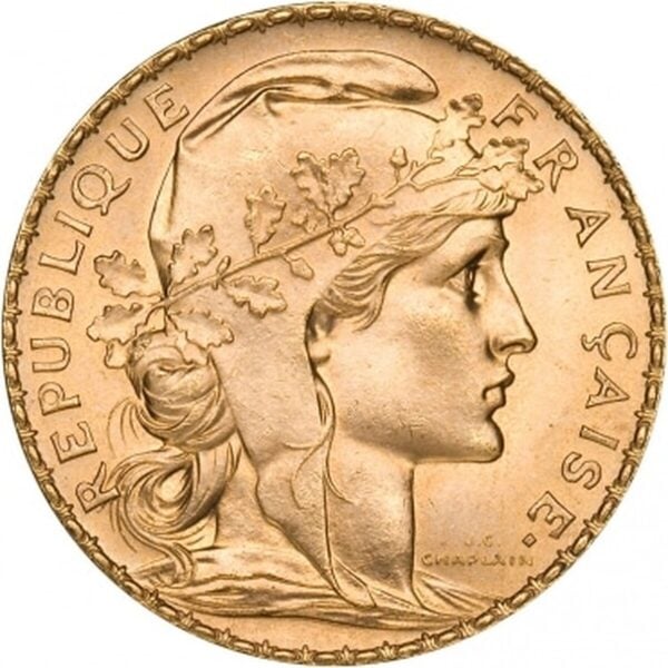 20 Francs Or Marianne Coq
