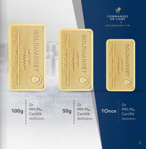 Achat Vente Lingot Or Versailles - GOLDMARKET